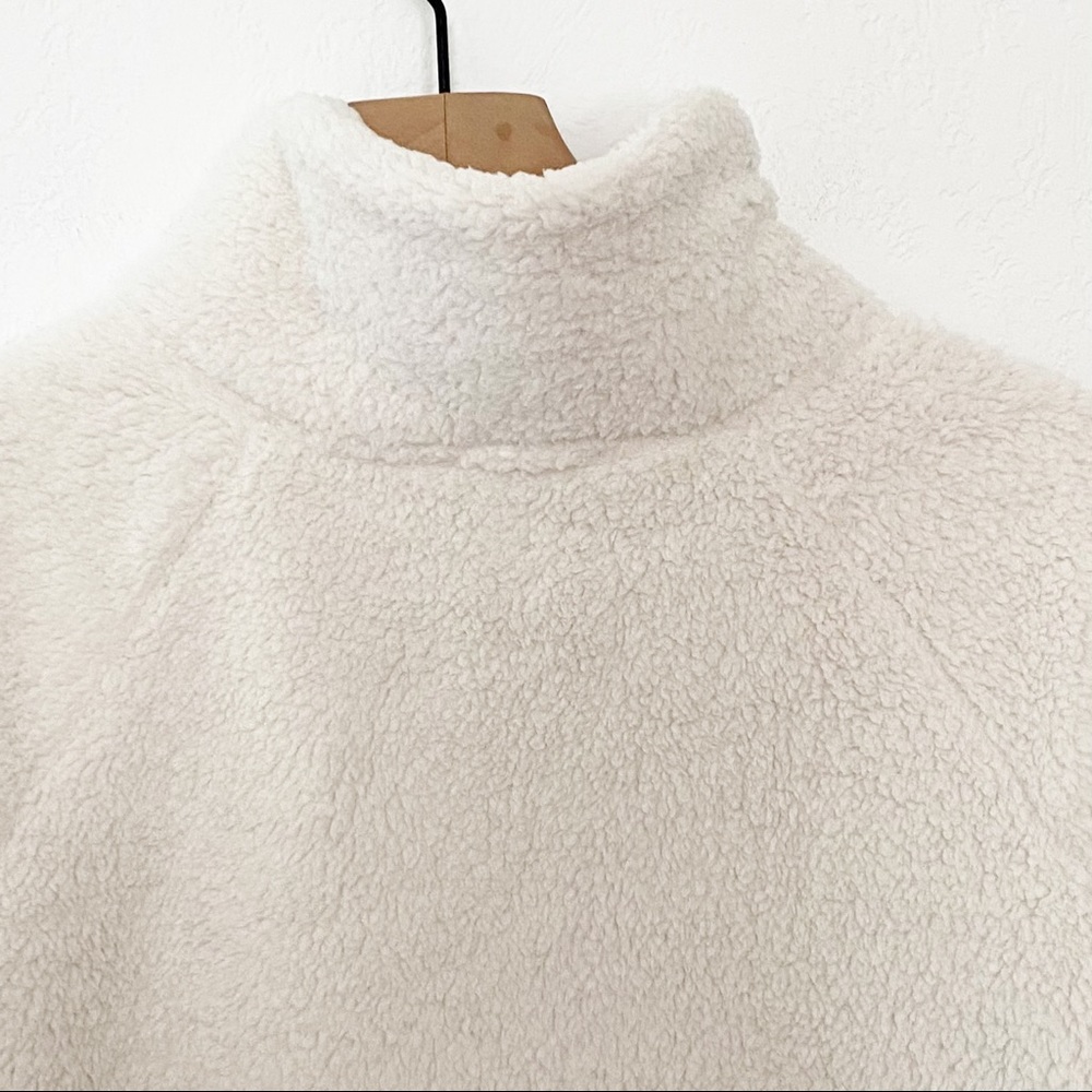 NWT Athleta Tugga Sherpa Jacket Natural Multi XL - Picture 8 of 14